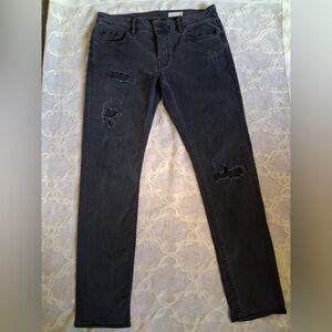 ALLSAINTS Rex Slim Fit Jeans in Washed Black Mens Size 32